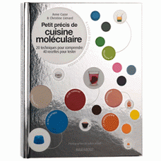 Книга (на франц. ) «Petit precis cuisine molecul. »; бумага