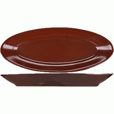 Блюдо овальное «Шоколад»; фарфор
