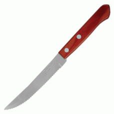 Нож для стейка с дерев. ручкой [3шт]; сталь нерж.