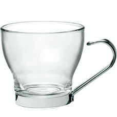 Чашка кофейная «Осло»; стекло,металл; 100мл