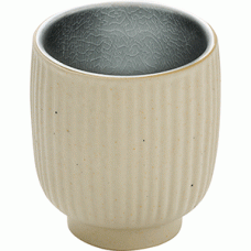 Чашка для эспрессо рифленая; керамика; 100мл