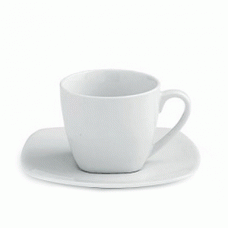 Чашка чайн. ”Сквэа”200мл + блюдце фарфор