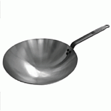 Сковорода - «Вок»; белая сталь
