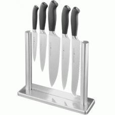 Набор ножей на подставке «Платинум» [5шт]; стекло,сталь