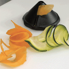 Нож для декоративной нарезки овощей; пластик,сталь
