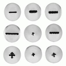 Набор кондит. насадок [9шт]; сталь нерж.