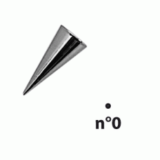 Насадка конд для декора №0 D=0. 6мм; сталь