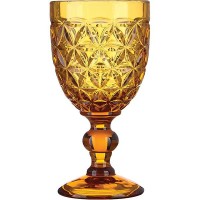 Бокал для вина желтый ; стекло; 310мл 