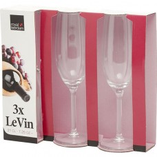 набор бокалов для шампанского «Le Vin» [3шт]; стекло; 210мл
