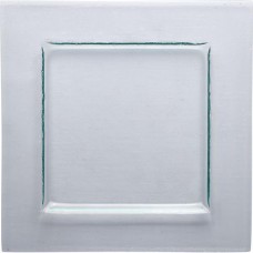 Тарелка квадратная «Бордер»; стекло