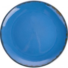 Тарелка мелкая «Синий крафт»; керамика