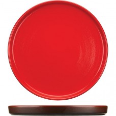 Тарелка с бортом «Кармин»; керамика