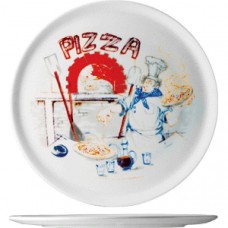 Блюдо для пиццы с рисунком «Чинция»; фарфор