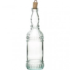 Бутылка для вина с пробкой «Эссизи»; стекло,дерево; 740мл