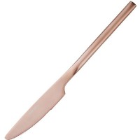 Нож столовый «Саппоро бэйсик» ,L=22см; роз. золото,матовый