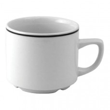 Чашка чайная «Блэк Лайн»; фарфор; 225мл