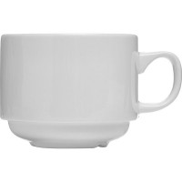 Чашка чайная «Монако Вайт»; фарфор; 210мл