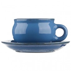 Пара чайная «Синий крафт»; керамика; 250мл
