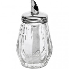 Сахарница - дозатор «Мини»; стекло,сталь нерж.; 150мл