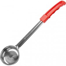 Половник красная ручка «Проотель»; сталь,пластик; 60мл