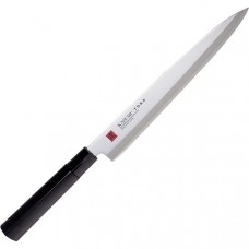 Нож кухонный для сашими; сталь нерж.,дерево