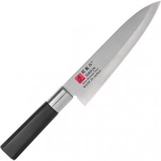 Нож кухонный «Шеф» двусторонняя заточка; сталь нерж.,пластик