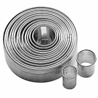 Форма кондитерская набор «Круг» Dmax=115/Dmin=20 [14шт]; сталь нерж.